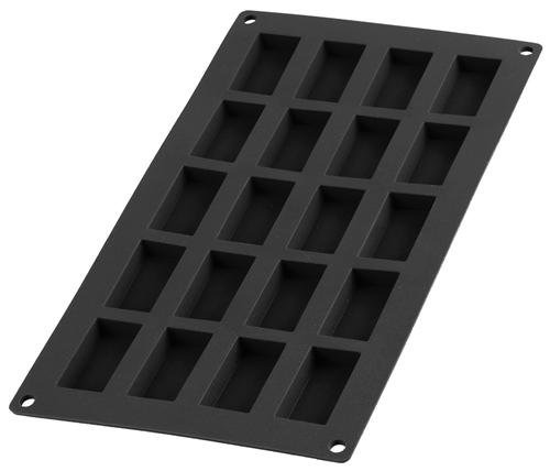 Lékué - Moule Financiers - 20 cavités - Noir